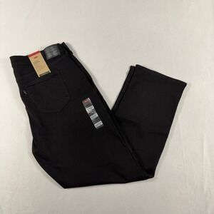 Levi's Classic Straight Hypersoft Mid Rise Jeans 18 Medium W34 L30 Black NWT